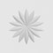 Ekena Millwork Standard Sedgwick Flower Rosette With Square Edge, 8"W x 8"H x 3/4"P ROSP080X080X075SDG09 - alternate 2